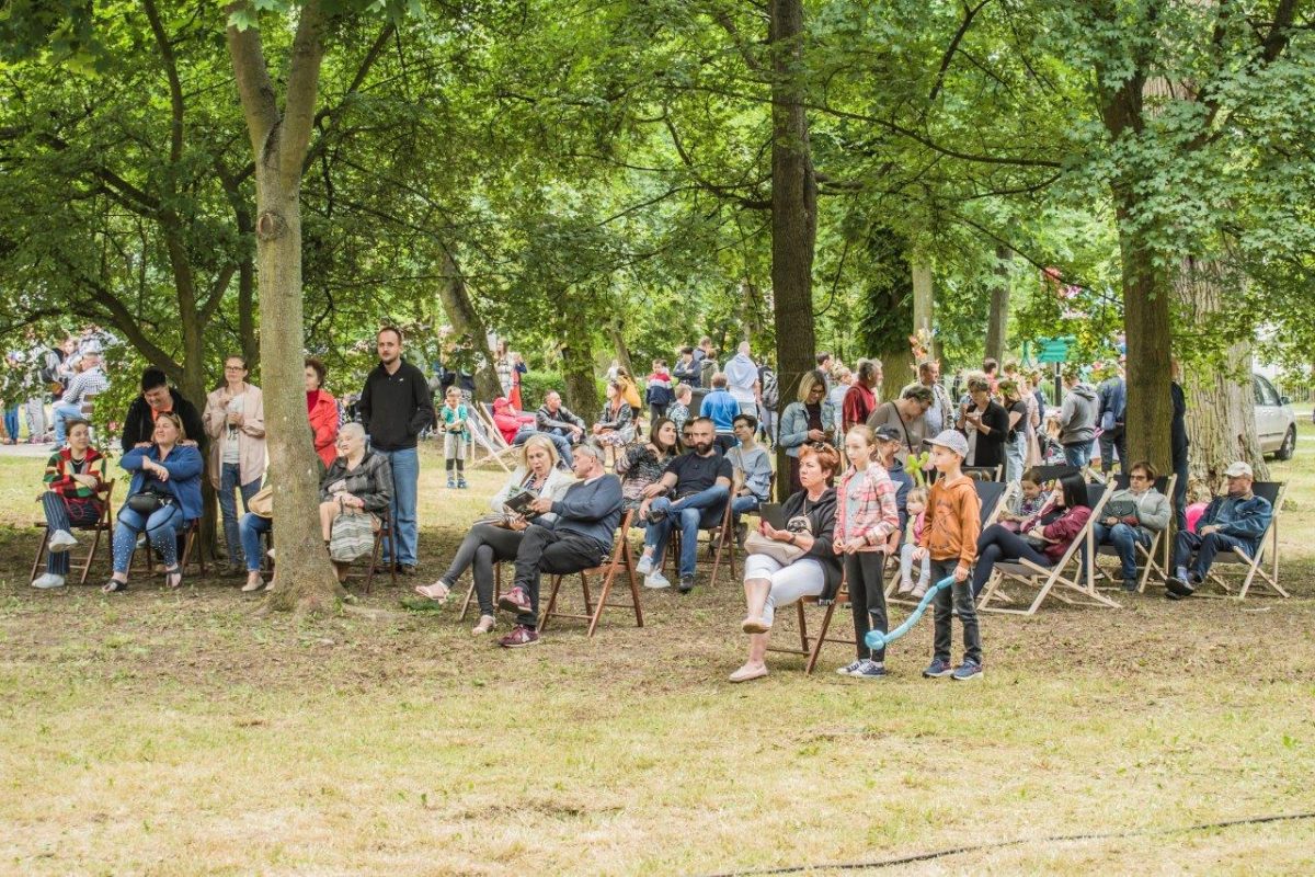 osoby przed sceną podczas koncertu