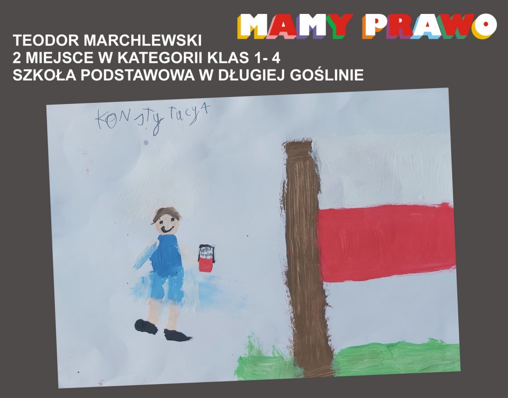 Teodor Marchlewski 2 miejsce w kategorii klas 1 – 4 Szkoła Podstawowa w Długiej Goślinie