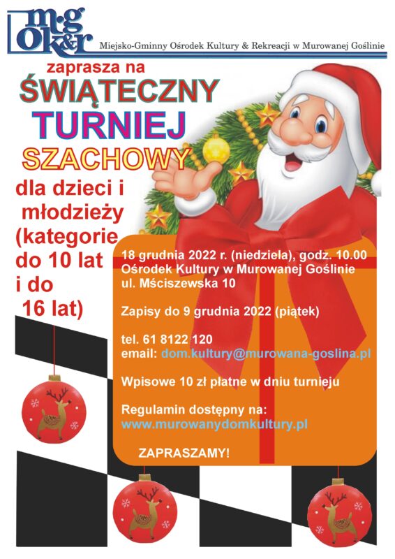 szachy ŚWIĄTECZNE 2022