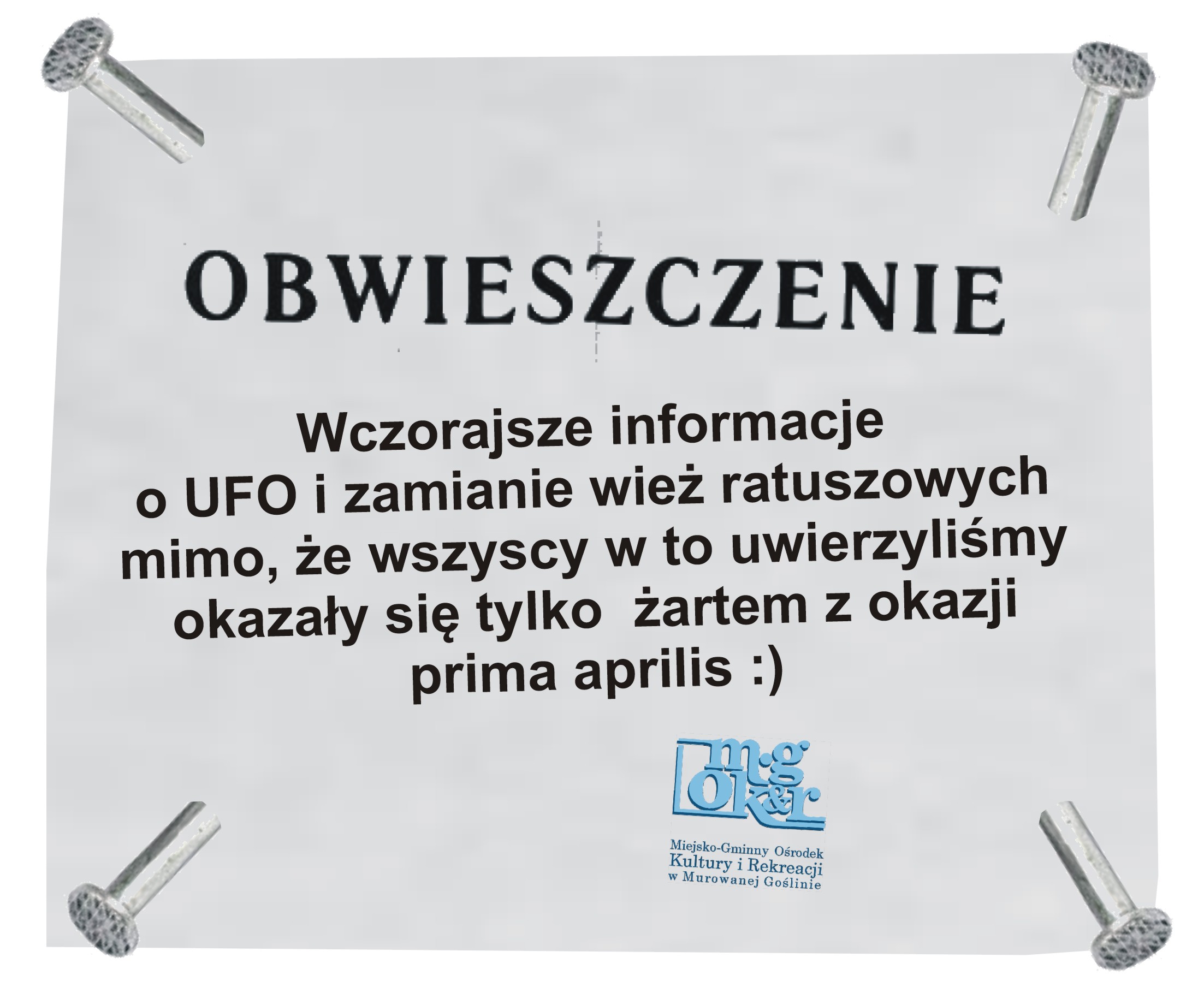 obwieszczenie obwieszczenie