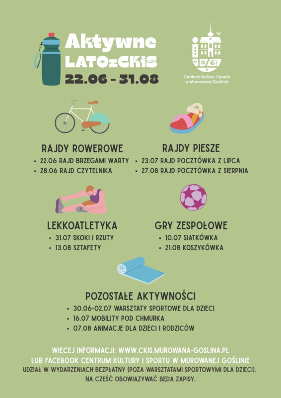 PLAKAT Aktywne Lato z CKIS
